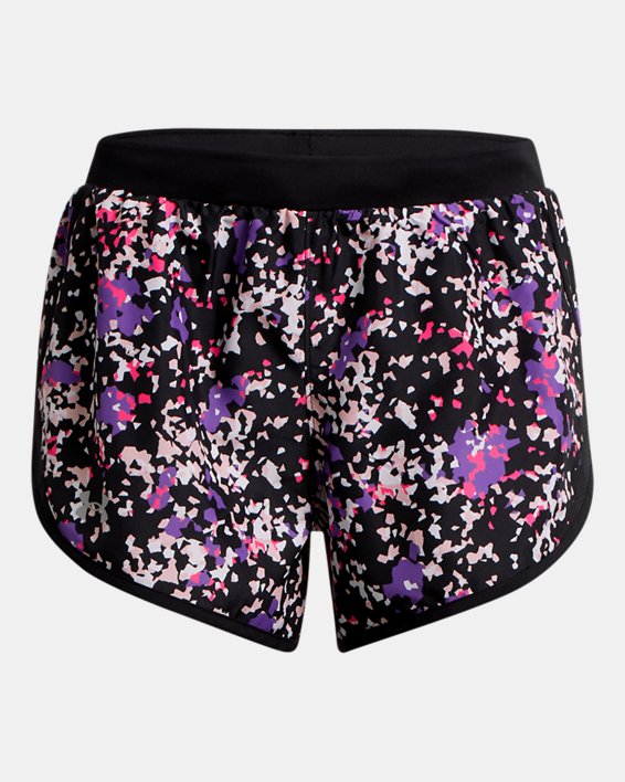Women's UA Fly-By 2.0 Printed Shorts, Pink, pdpMainDesktop image number 6